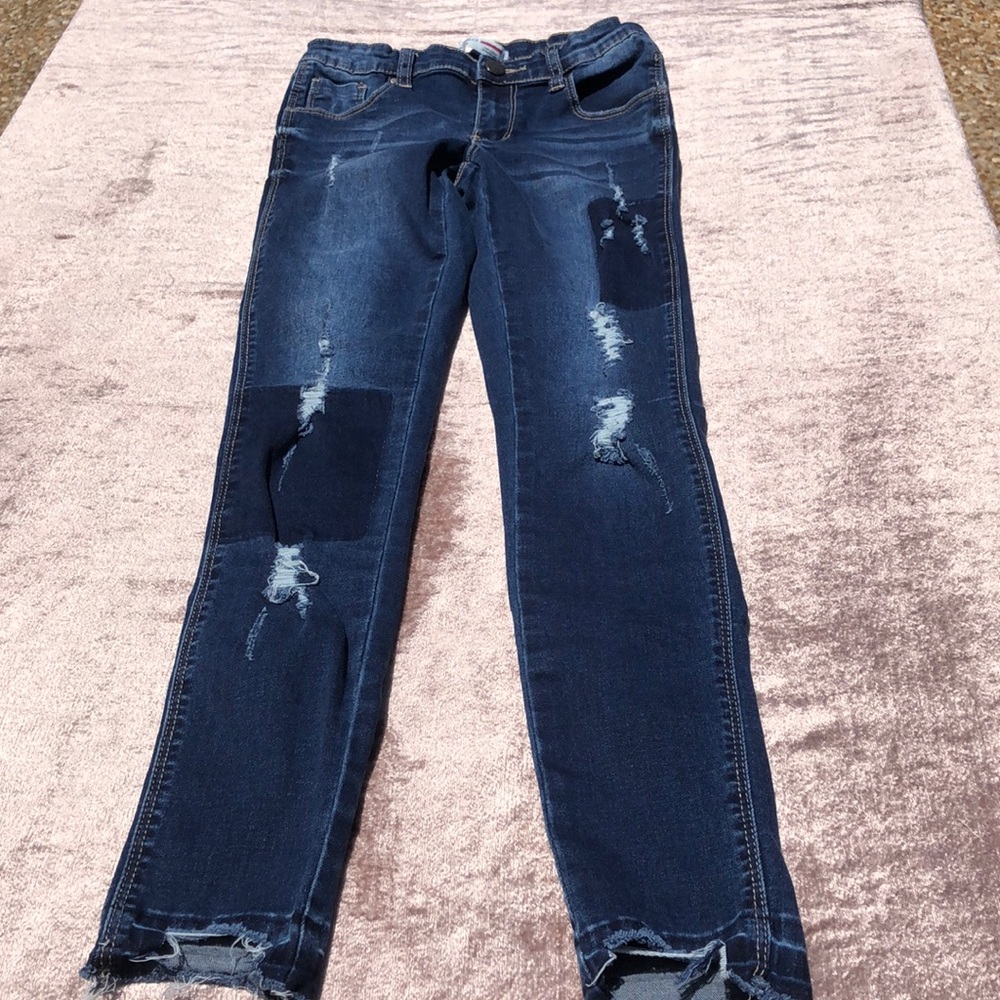 Castro Skinny Girls Size 11 - 12 year Blue Jeans